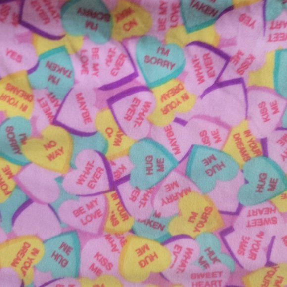 OS LuLaRoe Soft Stretchy Leggings Pink Sweetheart Print Leggings One Size - Picture 3 of 8